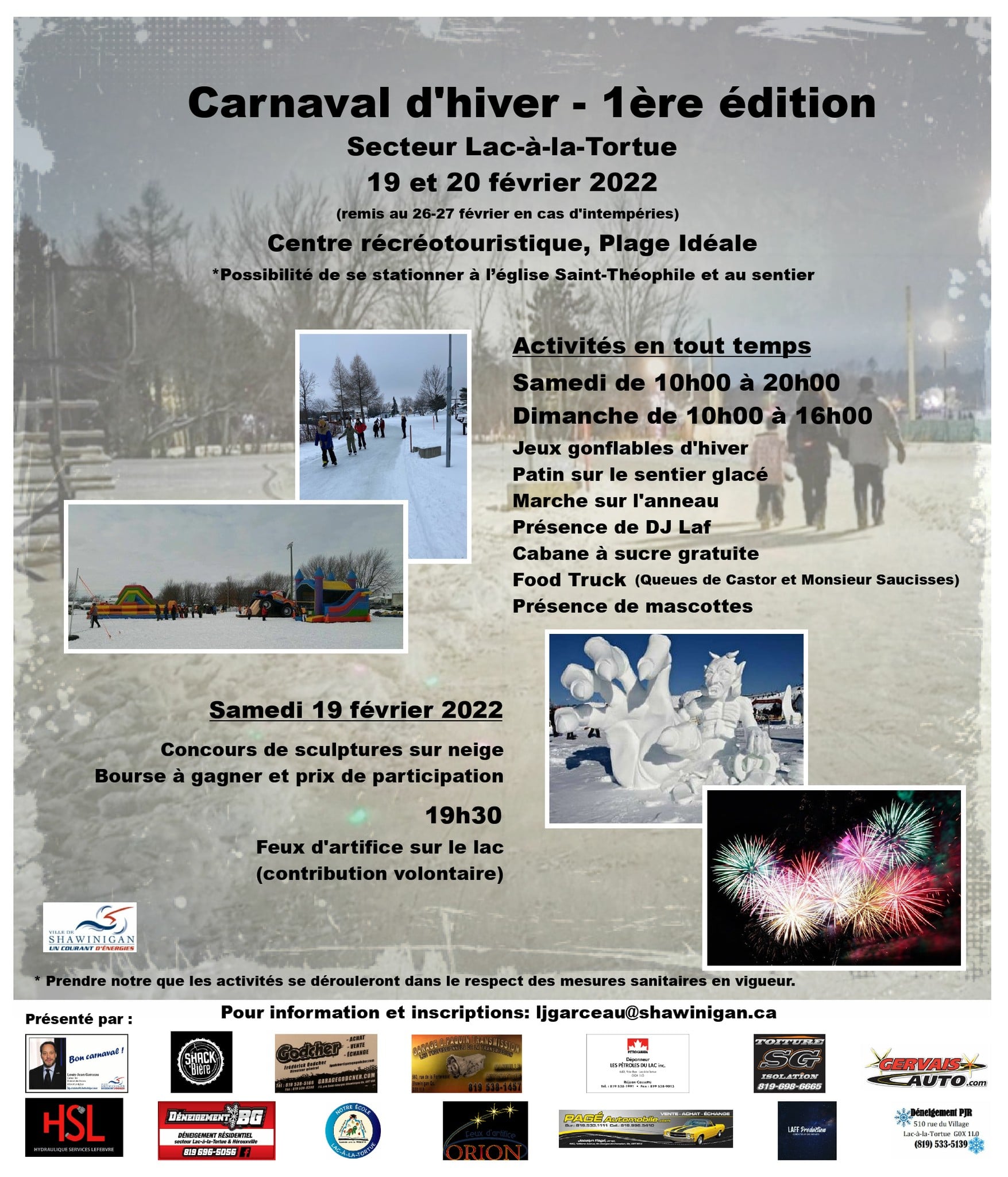 Affiche du carnaval d'hiver 2022