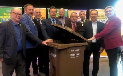 Le bac brun en route vers la Mauricie