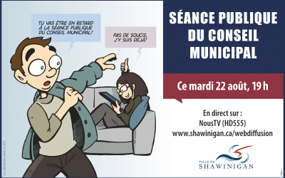 Séance publique du 22 août : ordre du jour et diffusion en direct