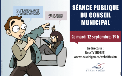Séance publique du 12 septembre : ordre du jour et diffusion en direct