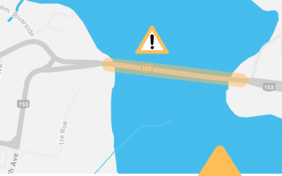 Prolongement des travaux près du pont de Grand-Mère