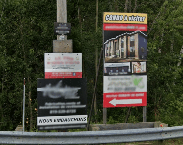 C’est interdit d’afficher dans les espaces publics à Shawi