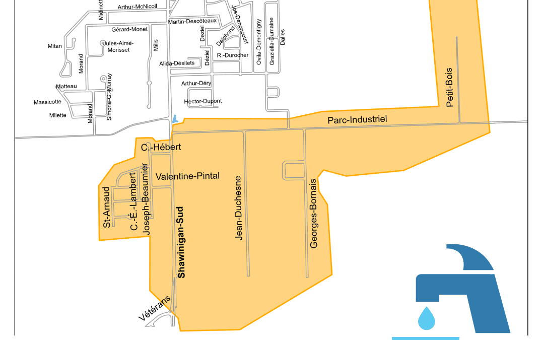 AVIS D’ÉBULLITION PRÉVENTIF – Quartiers avoisinant le parc industriel Albert-Landry dans le secteur Shawinigan-Sud
