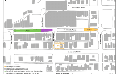 Fermeture temporaire d’un tronçon sur la 5e rue de la Pointe