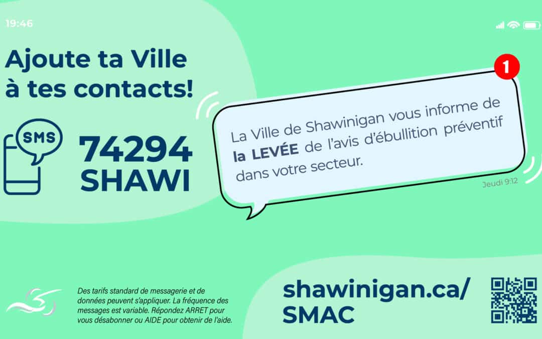 Shawinigan ajoute le texto comme outil pour joindre rapidement la population