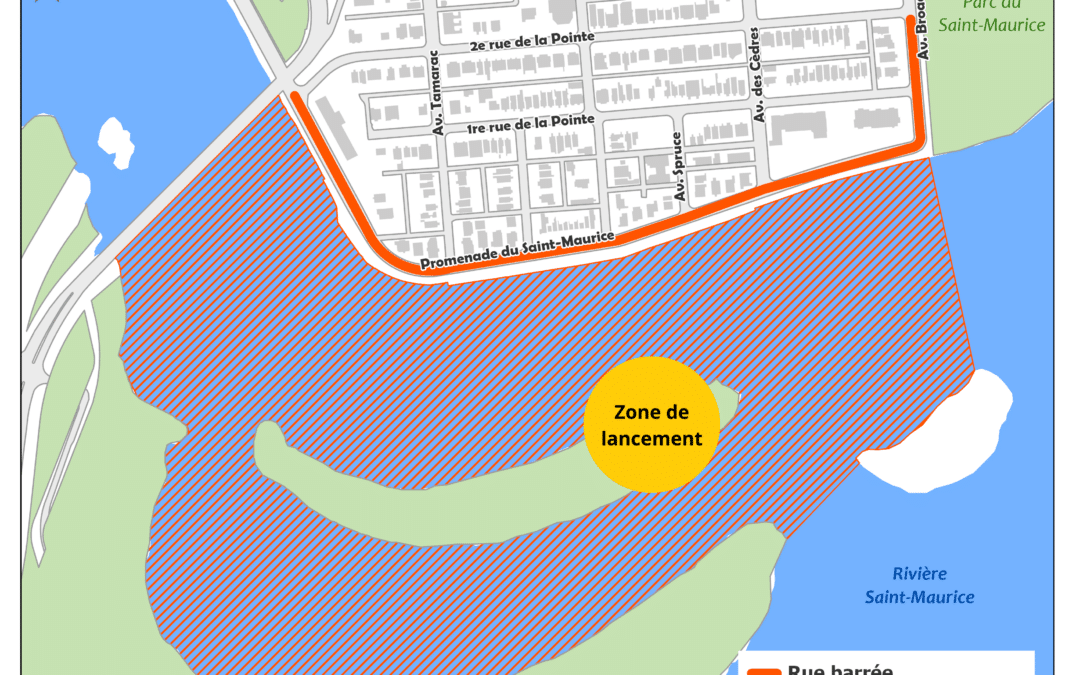 Fermeture de la promenade du Saint-Maurice à partir de 19 h ce samedi, 22 août