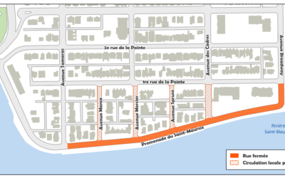 Fermeture de rues et de stationnements – Classique internationale de canots de la Mauricie